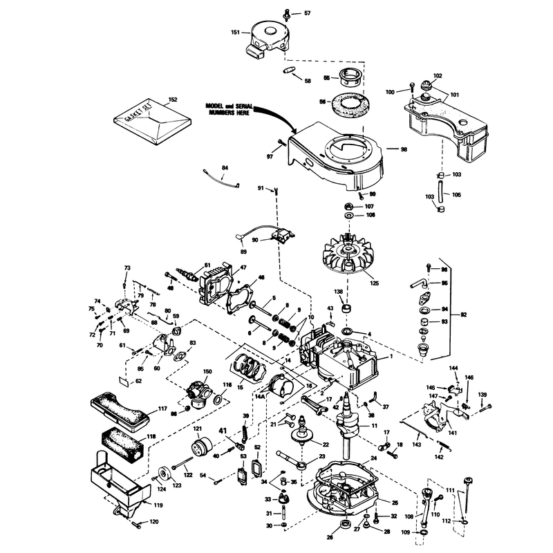 Engine Tecumseh Model No Tvs90-43228d
