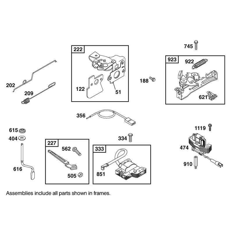 Governor Assembly Engine GTS 200 Only on 20791