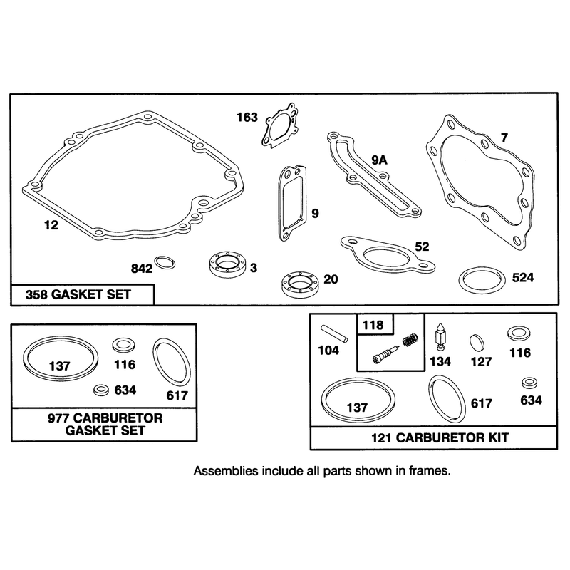 Engine Briggs and Stratton Model 122702-0206-01