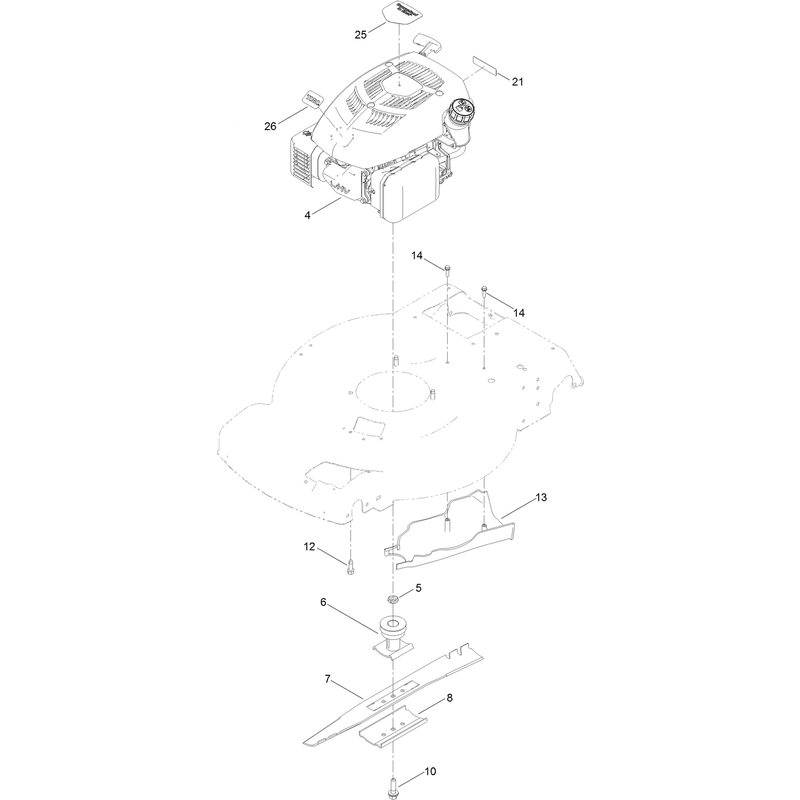 Engine and Blade Assembly