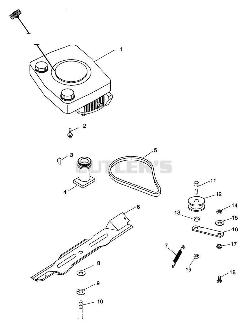 Engine, Blade And Belt