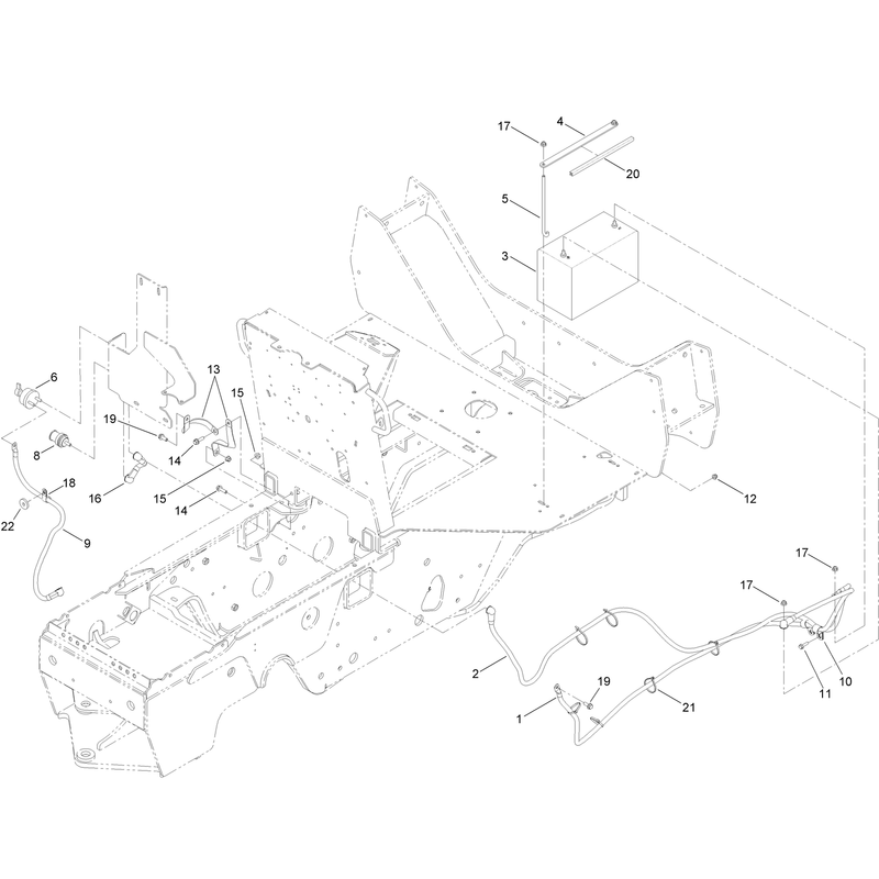 Battery and Cable Assembly