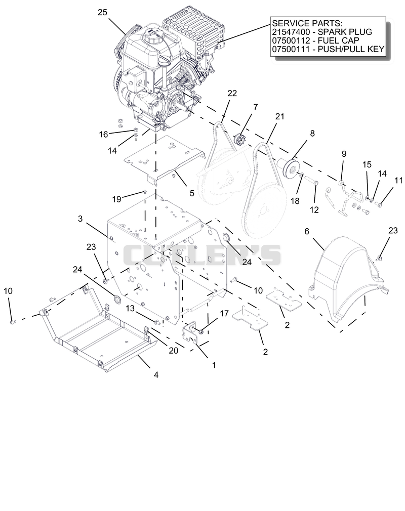 Frame And Engine
