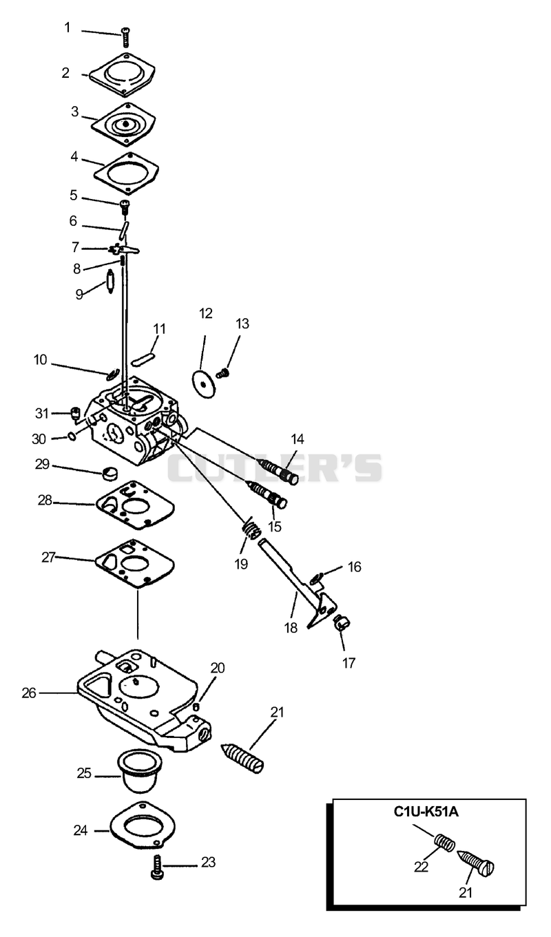 Carburetor S/N: 037264 - 999999