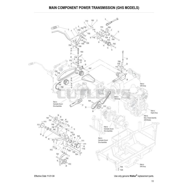 Main Component Power Transmission GHS Models
