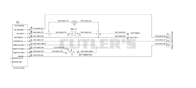 Wiring Diagram - EFI Adaptor - 09683600