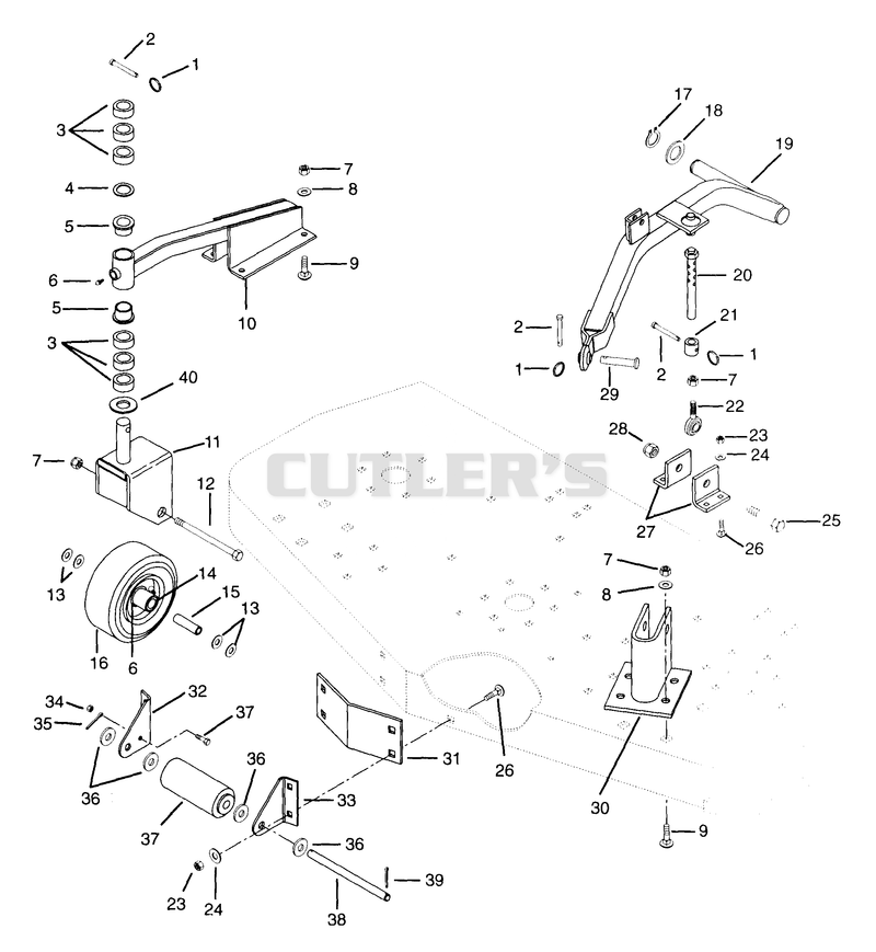 GAUGE WHEELS, ROLLER, HEIGHT ADJUSTMENTS