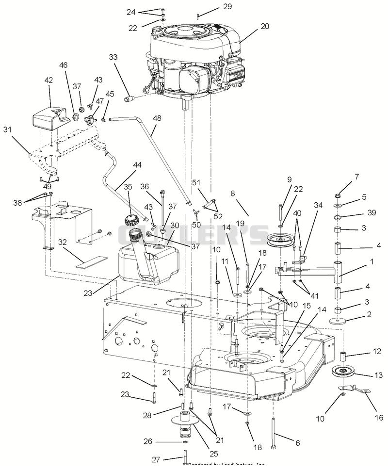 Engine, Clutch and Idler