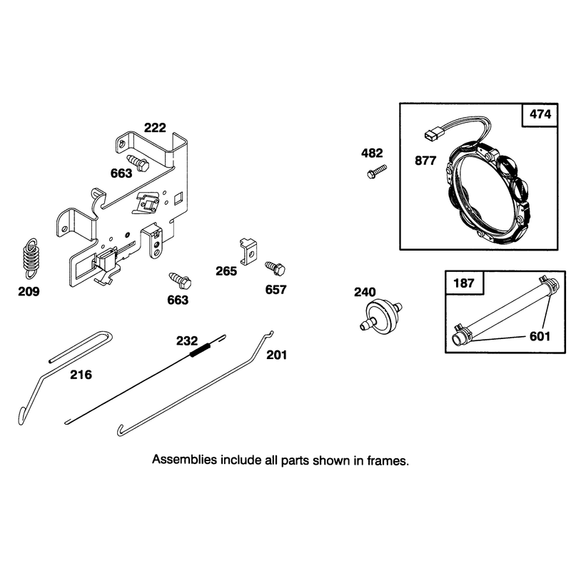 Engine Briggs and Stratton Model 283707-0156-01