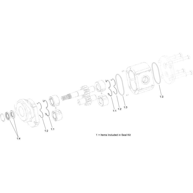 Hydraulic Gear Pump Assembly No 131-8947