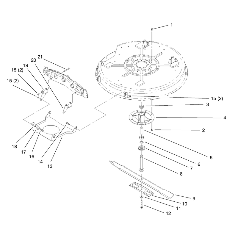 Spindle and Blade Assembly
