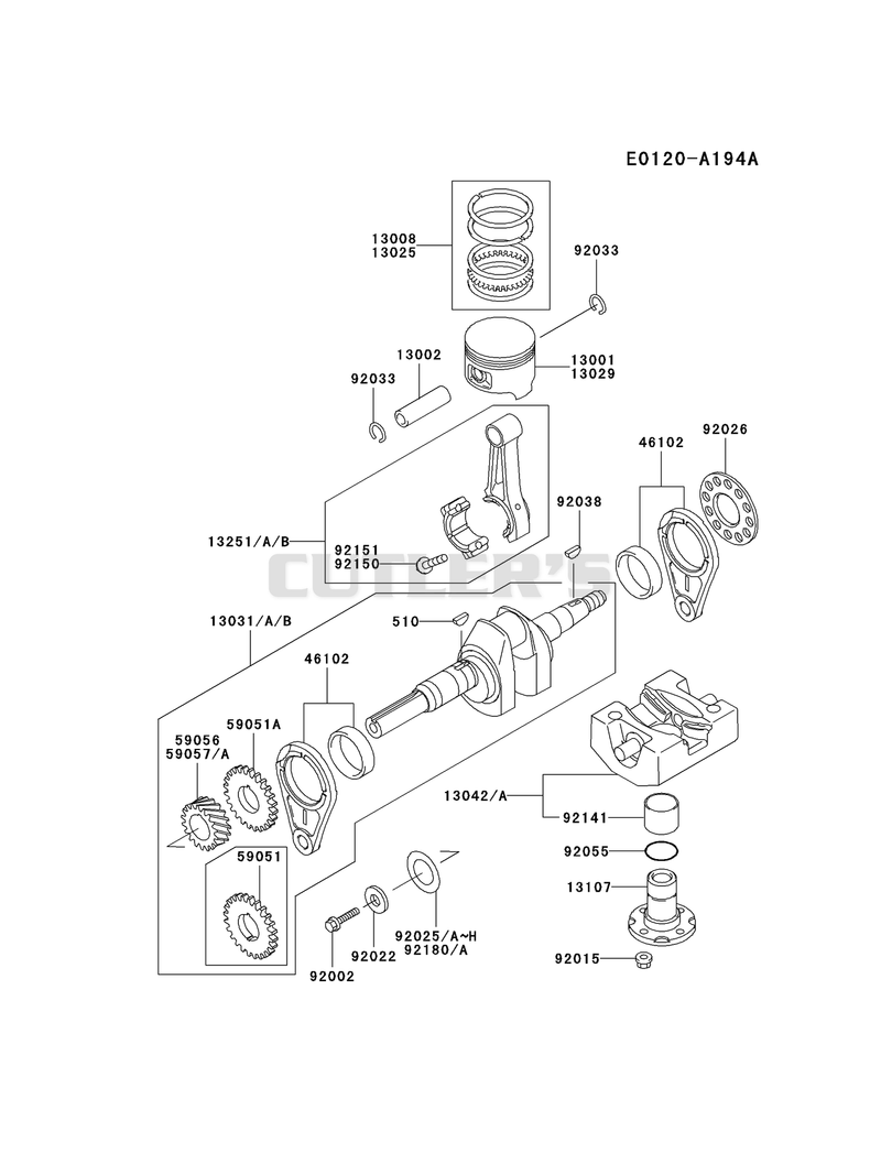 PISTON/CRANKSHAFT