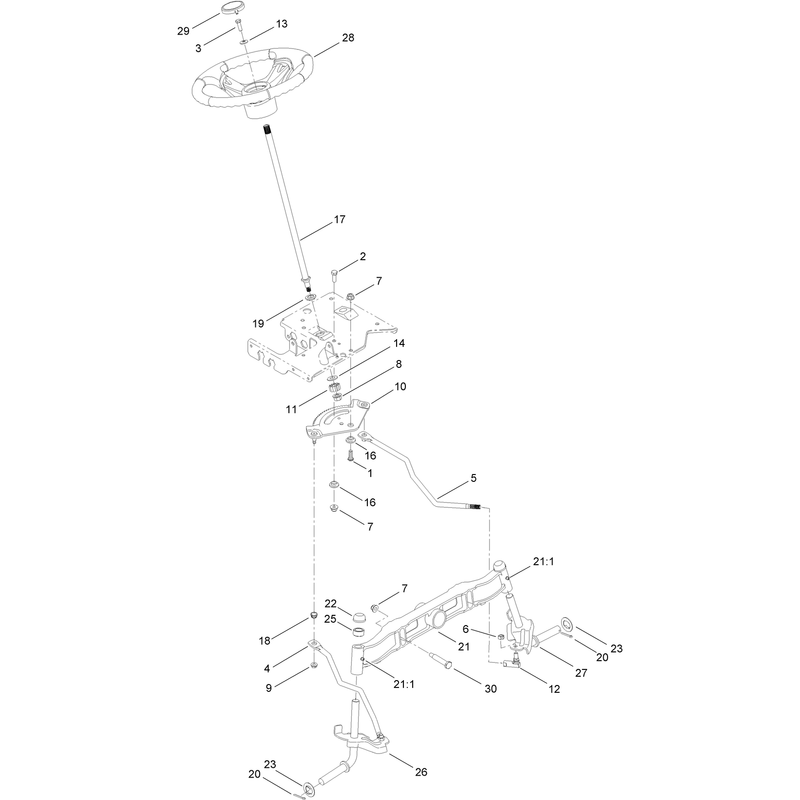 Steering and Front Axle Assembly