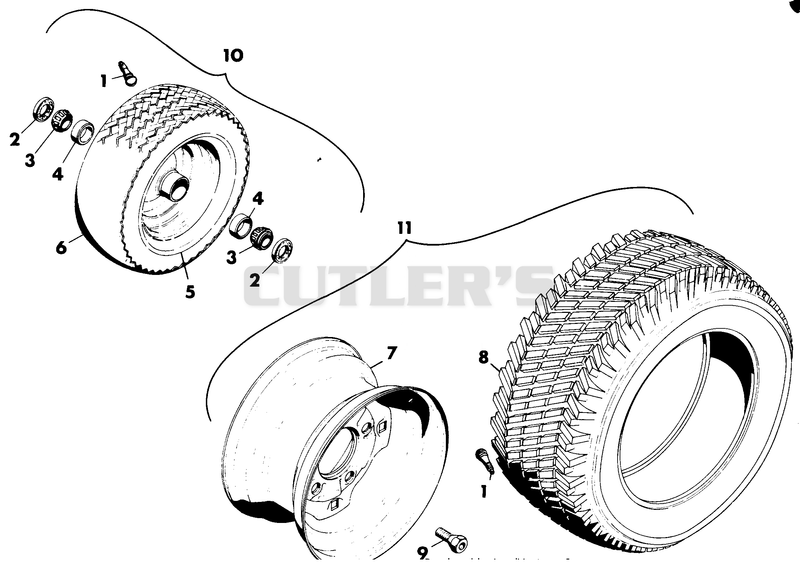 FRONT AND REAR WHEELS