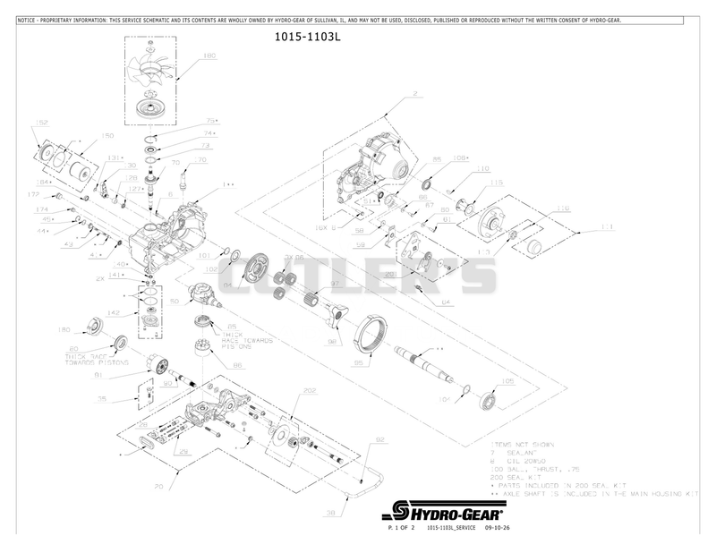 30311600 - ZT 5400 Series - Left Side Transmission