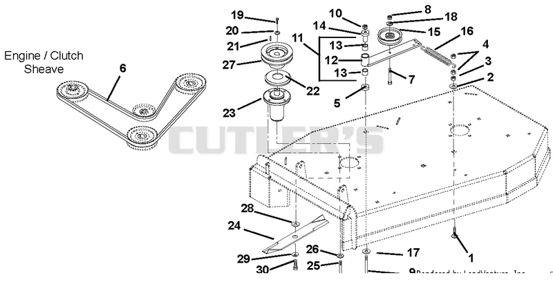 32" And 36" Belts, Idlers And Blades