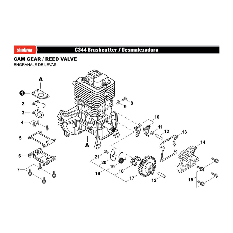 CAM GEAR / REED VALVE