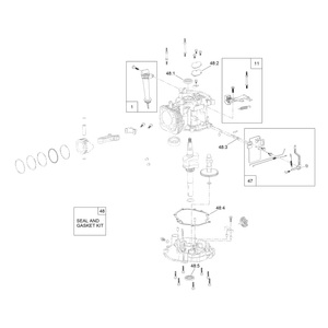 Carburetor Muffler Air Cleaner and Valve Cover Assembly