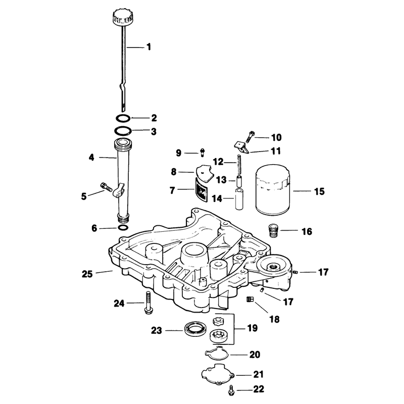 Oil Panlubrication Engine Kohler Model No Cv14 T 1412