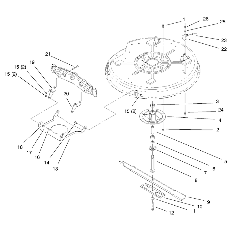 Spindle and Blade Assembly