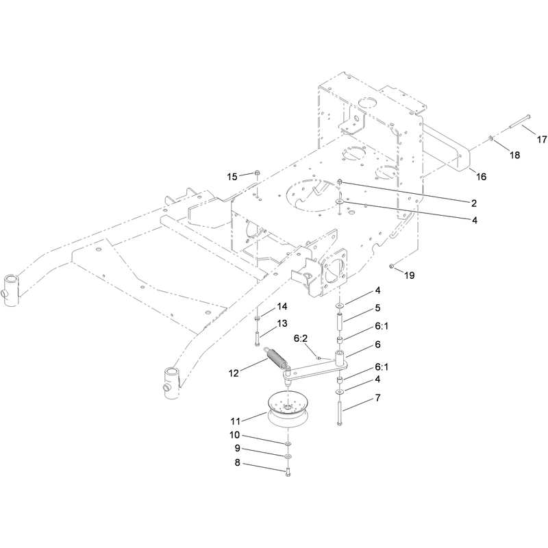 Power-Take-Off Idler and Weight Assembly