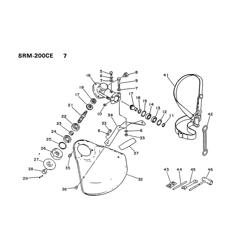 Gear Case Shield and Tools