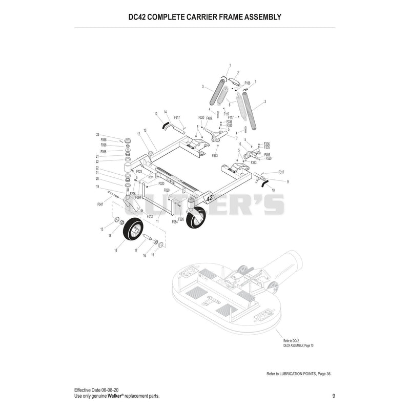 DC42 Complete Carrier Frame Assembly