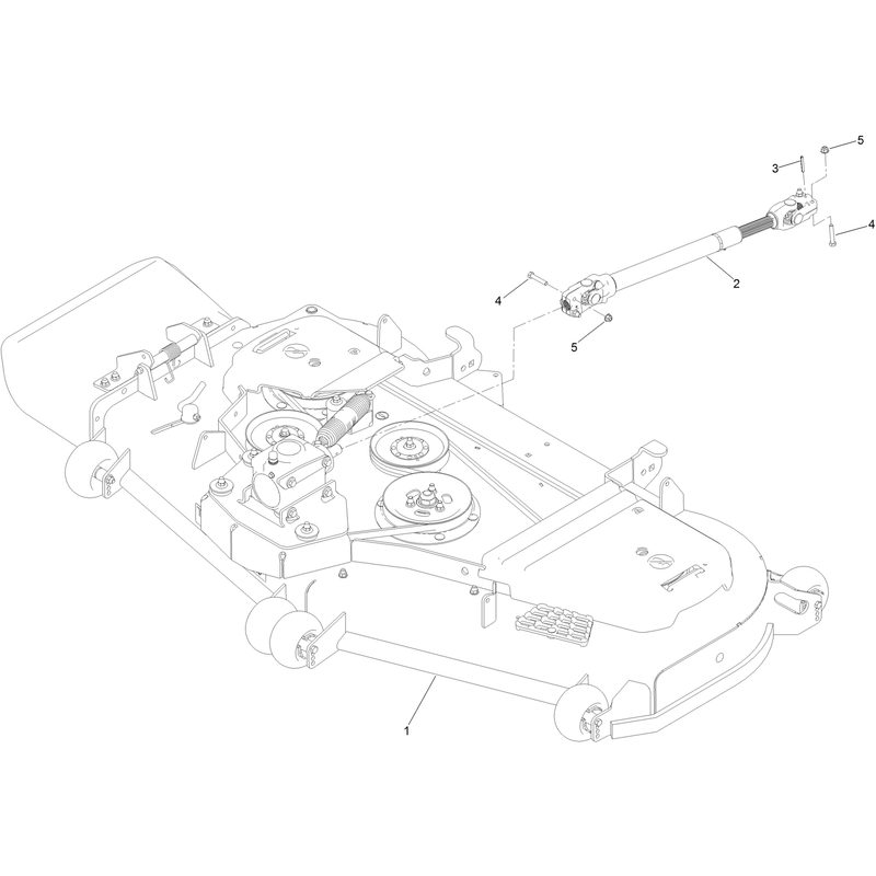 Deck and Driveshaft Assembly