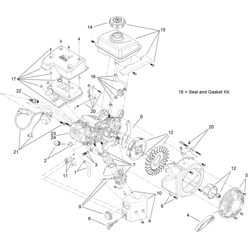 Recoil Engine Component Assembly No. 119-1920