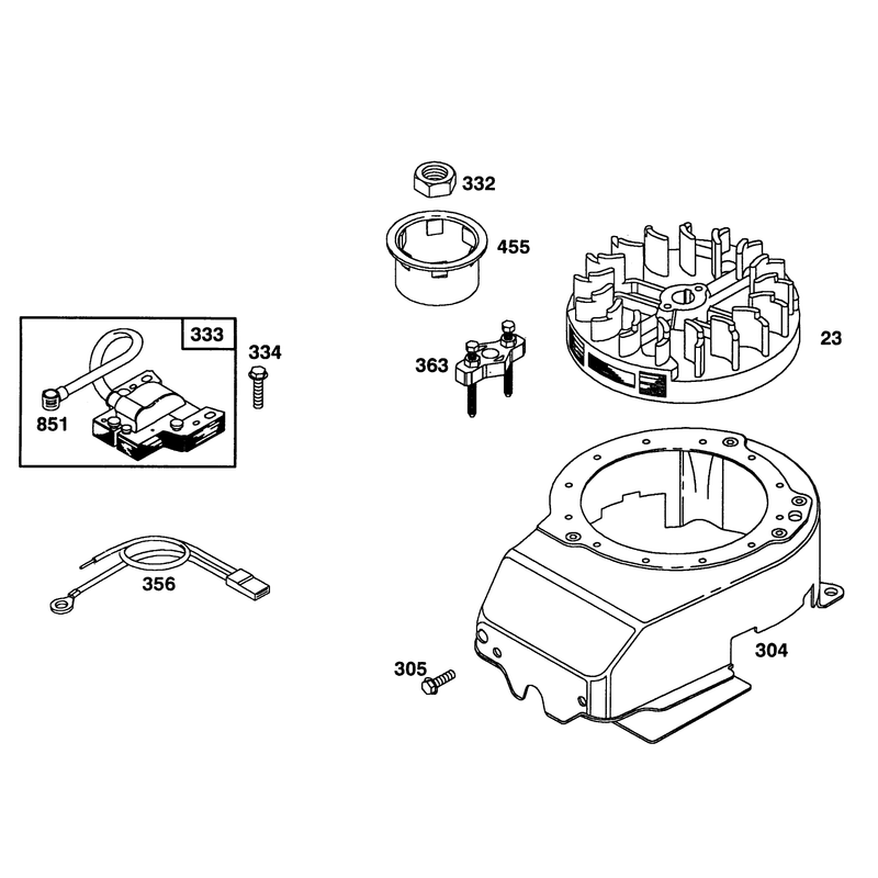 Engine Briggs and Stratton Model 124702-0189-01