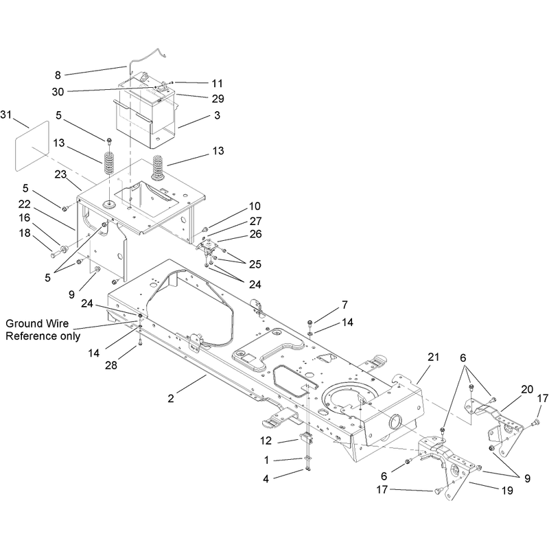 Frame and Battery Assembly