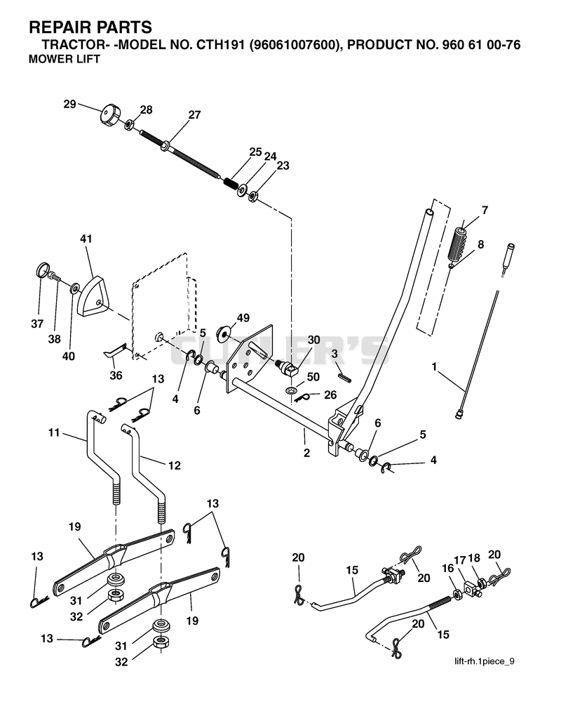 MOWER LIFT / DECK LIFT