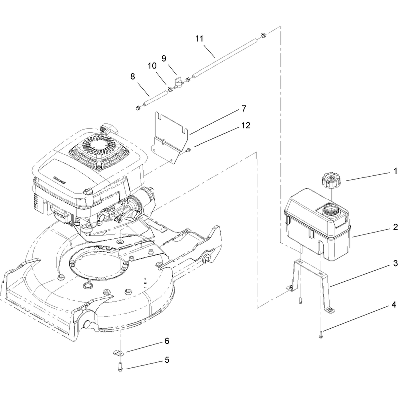 Fuel Line and Tank Assembly