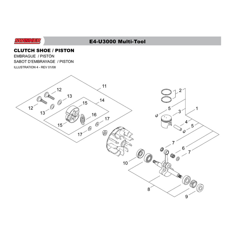 CLUTCH SHOE / PISTON