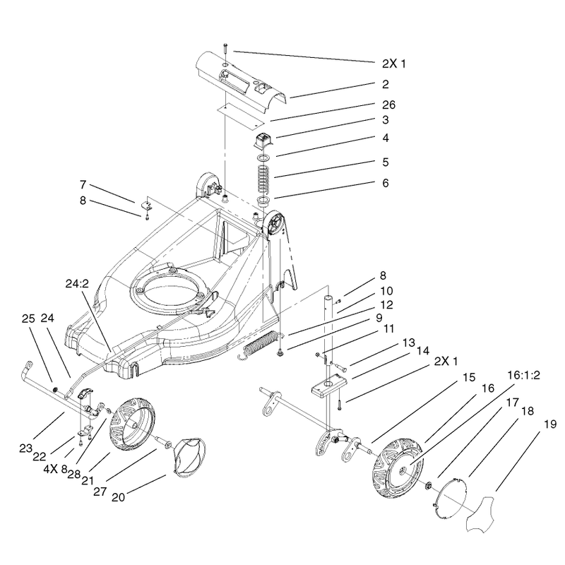 Height of Cut and Wheel Assembly