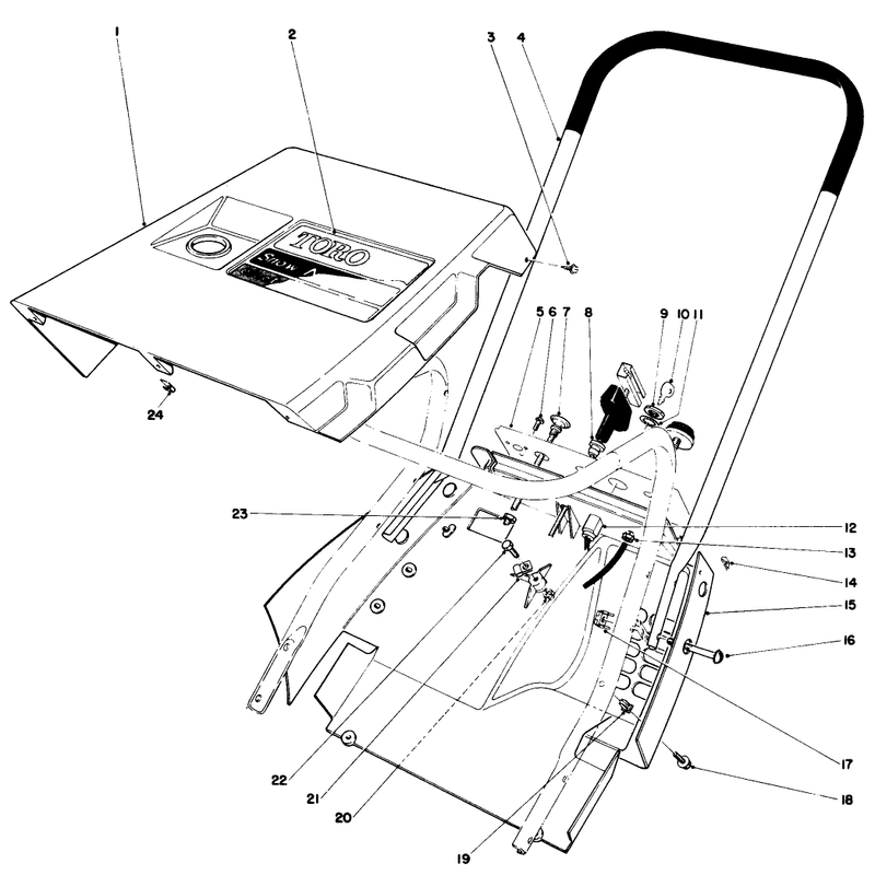 Shroud & Handle Assembly (model 38030)