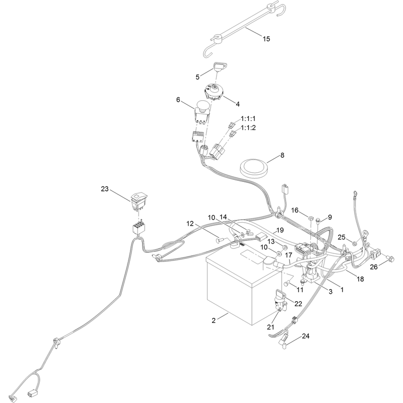 Battery and Electrical Assembly