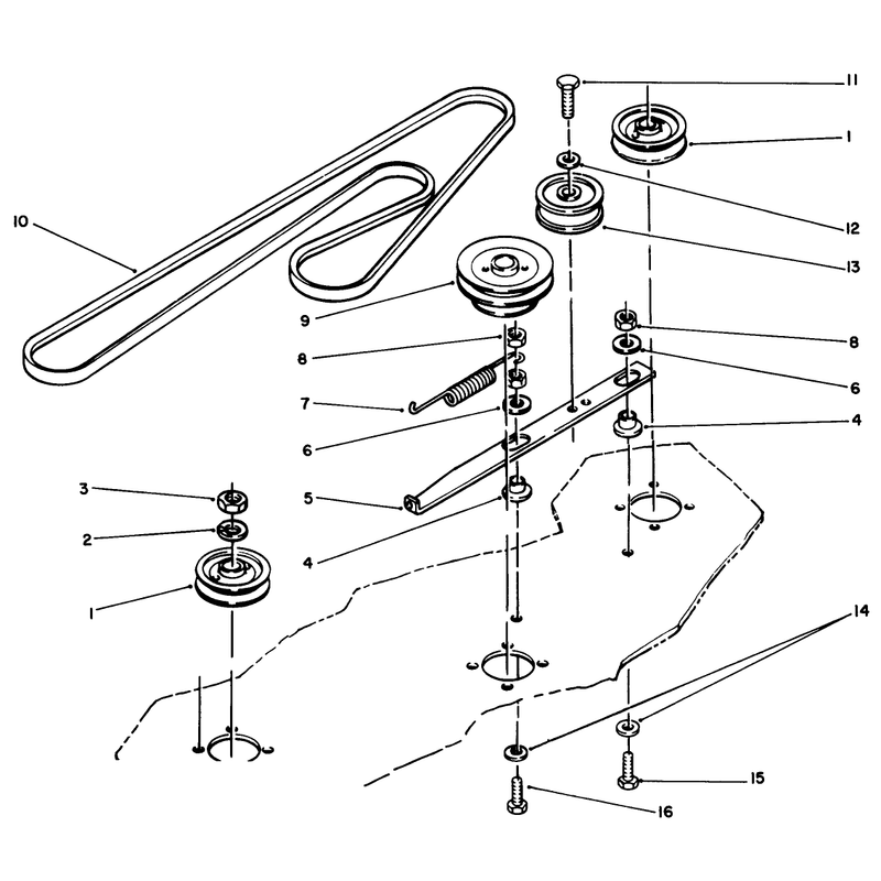 Deck Belt & Pulleys