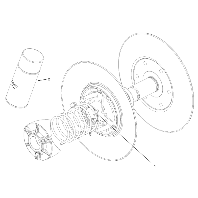 Driven Clutch Assembly No 99-7104