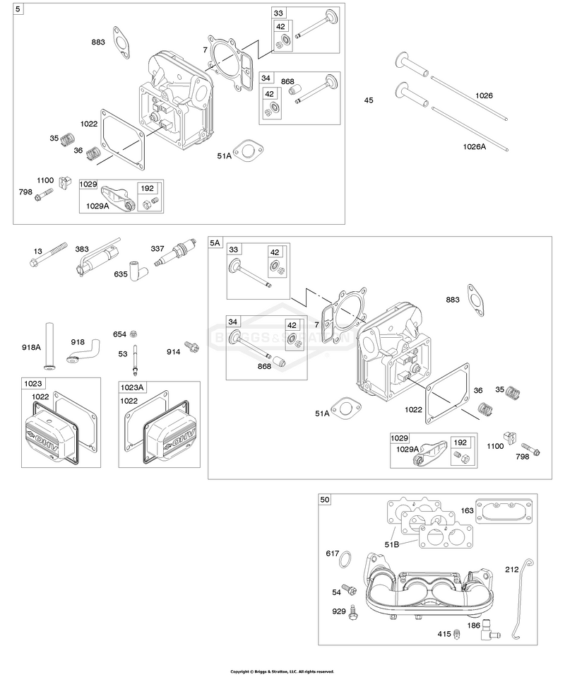 Cylinder Head, Rocker Arm Cover, Intake Manifold