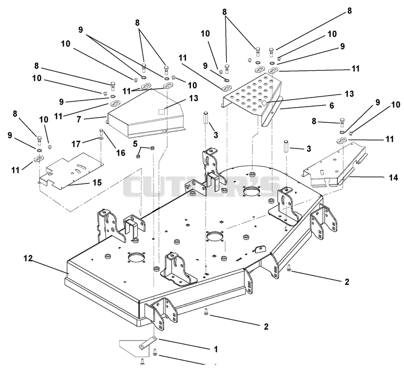 Mower Deck And Belt Covers - Rear Discharge