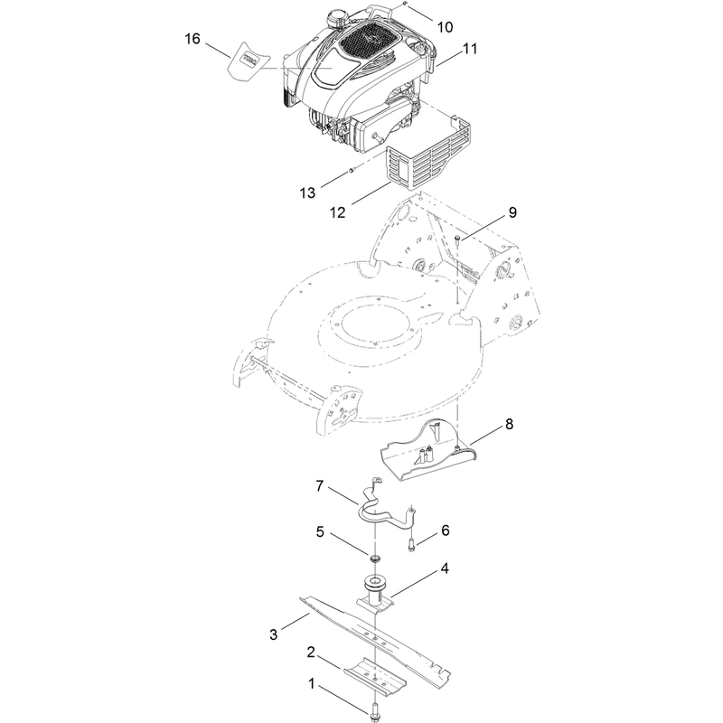 Engine and Blade Assembly
