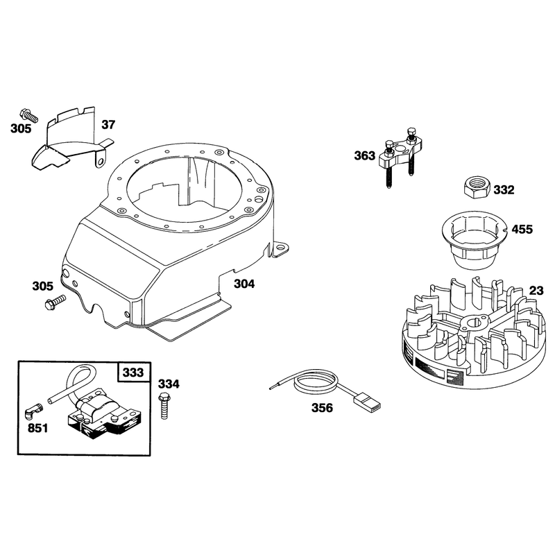 Engine Briggs and Stratton Model 12f802-0667-01