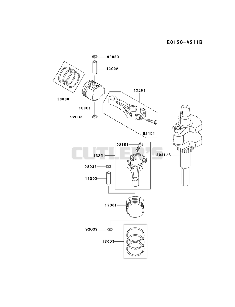PISTON/CRANKSHAFT