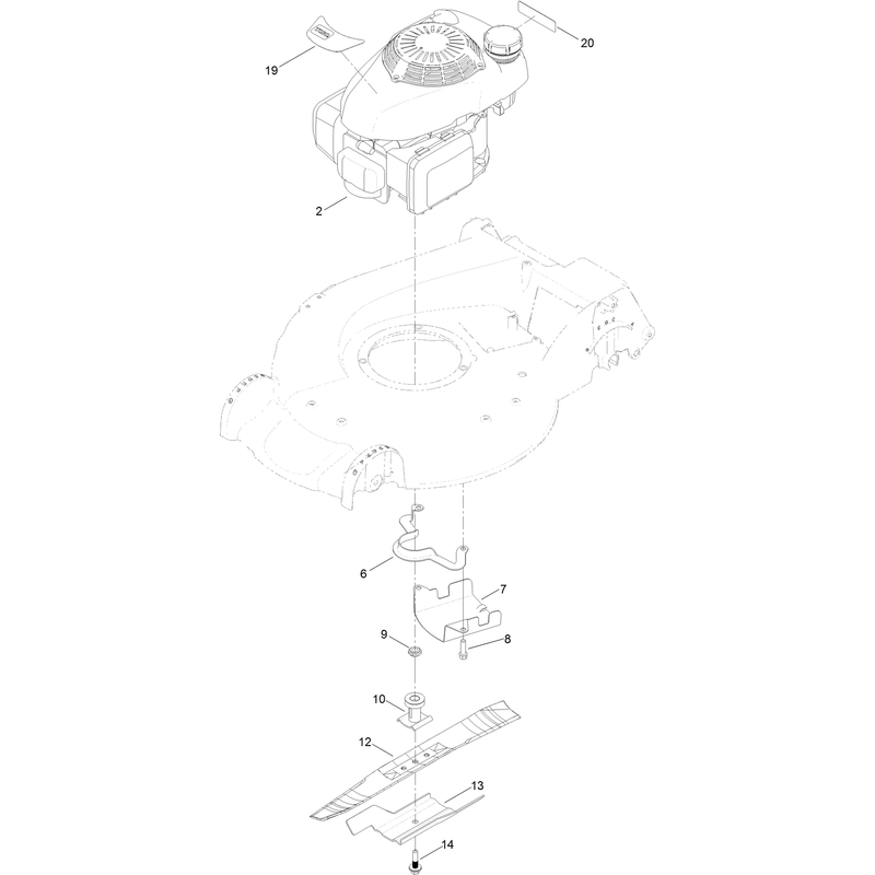 Engine and Blade Assembly