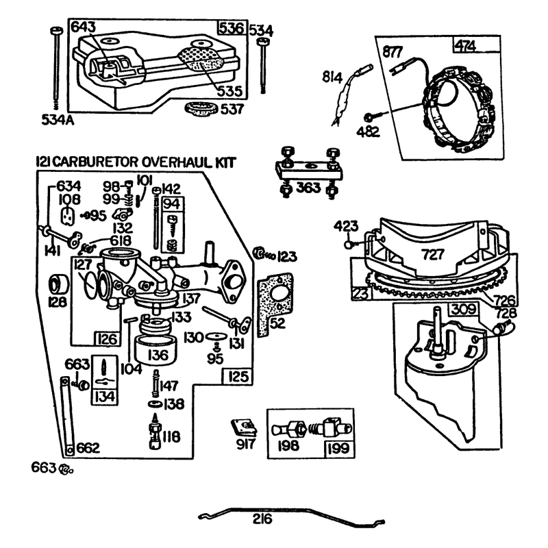 Briggs & Stratton Model 252707-0637-01 (continued)