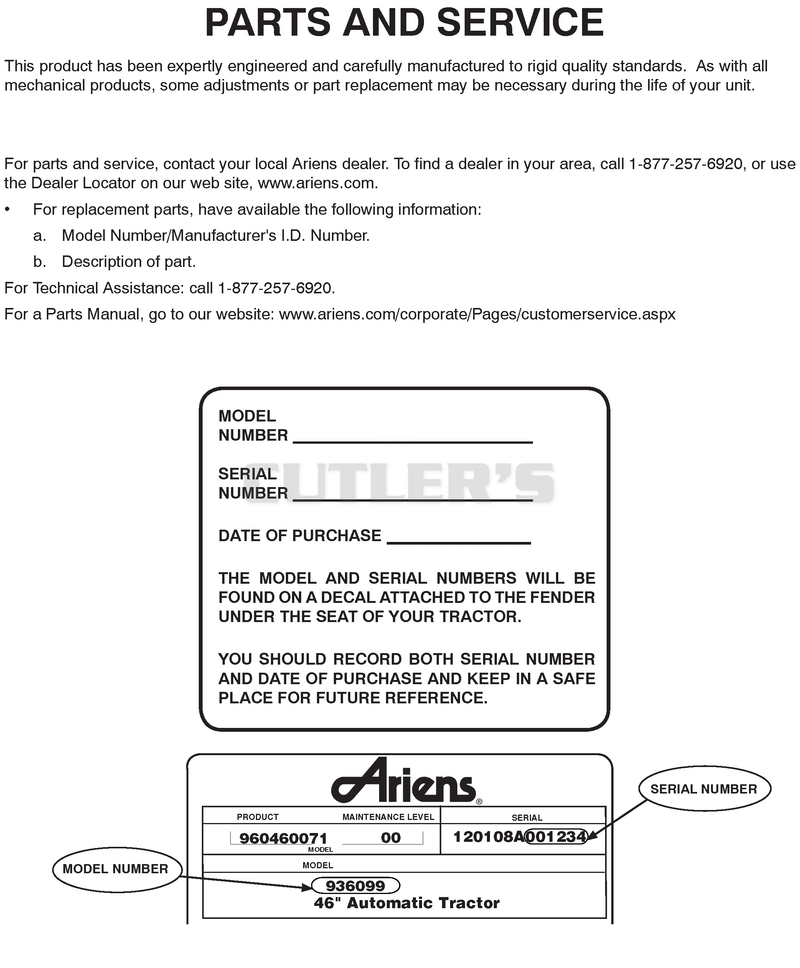 Parts And Service