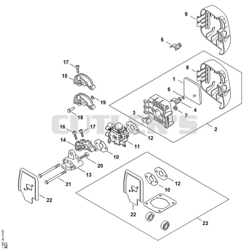 Air filter, Spacer flange