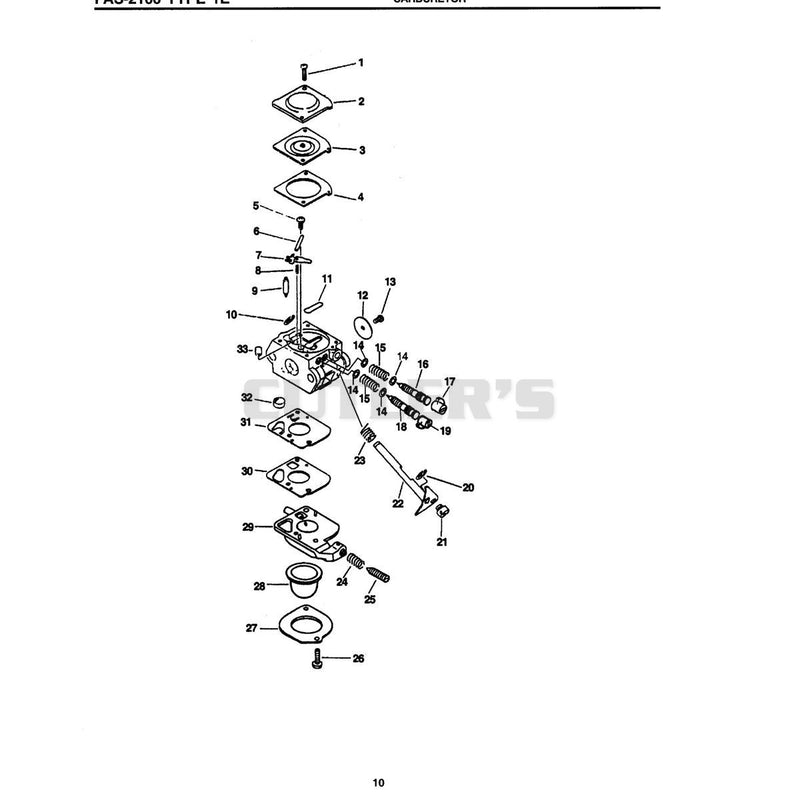 12520013312 Carburetor C1 U-K52 Includes The Following Items