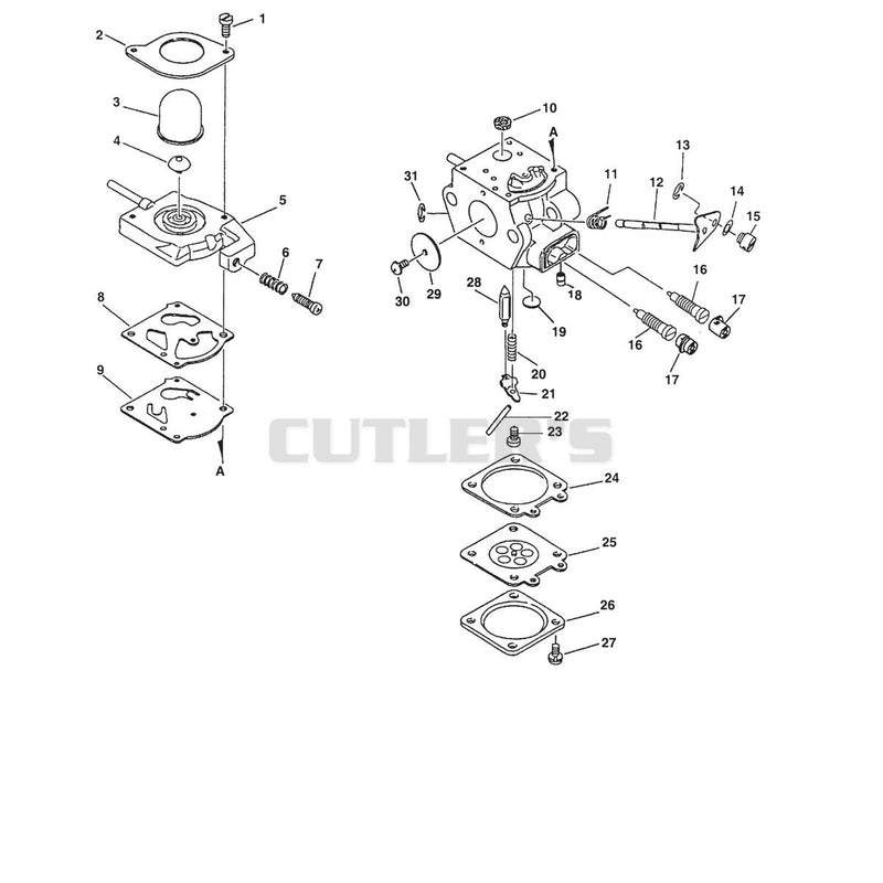 CARBURETOR S/N 001001 - 562999